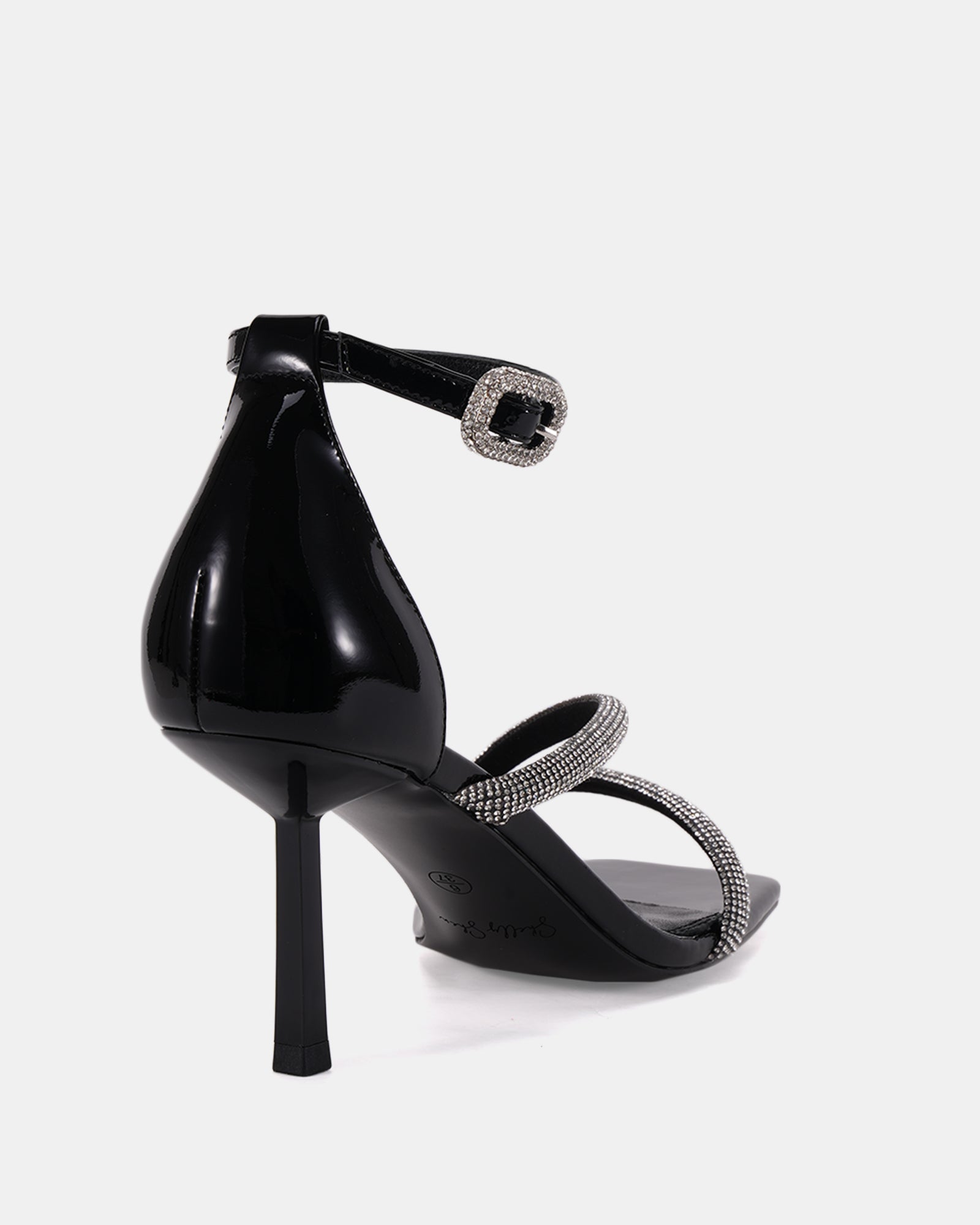 Maddox Black Patent Leather Heel