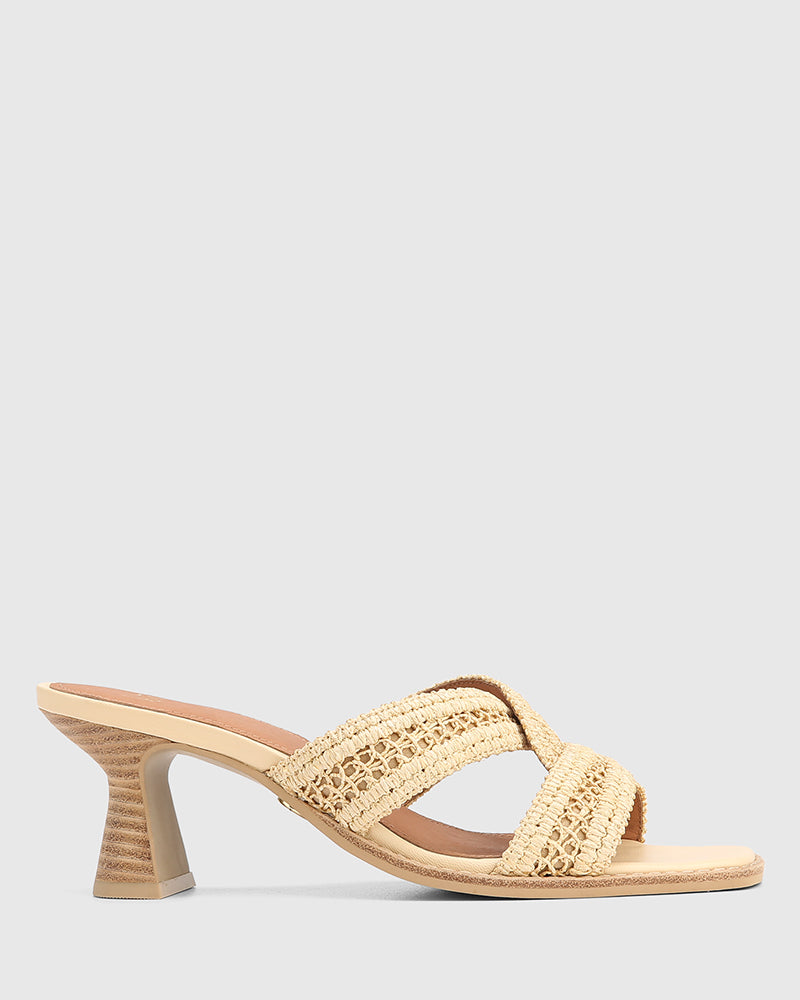 Malara Natural Raffia Mule