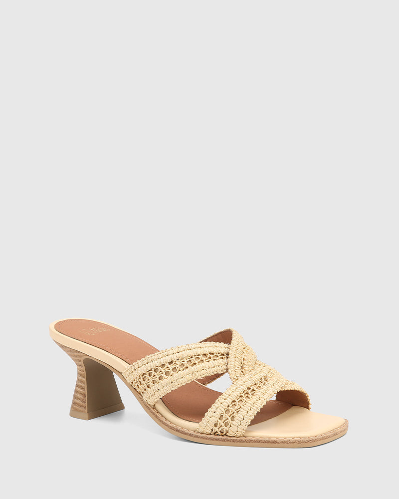 Malara Natural Raffia Mule