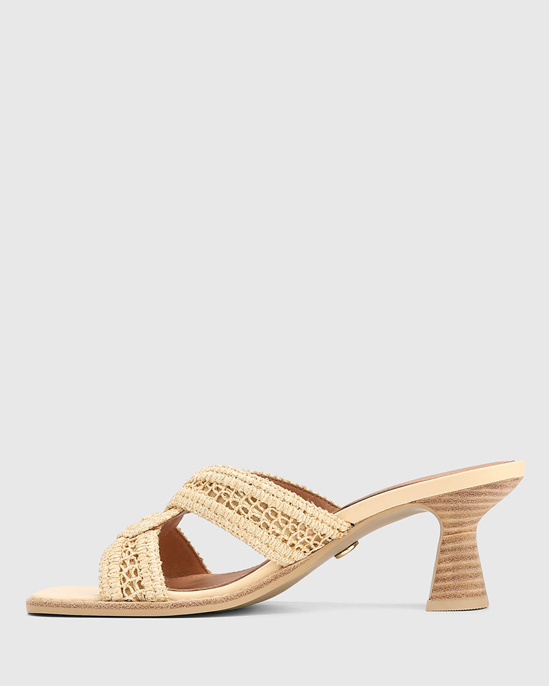 Malara Natural Raffia Mule