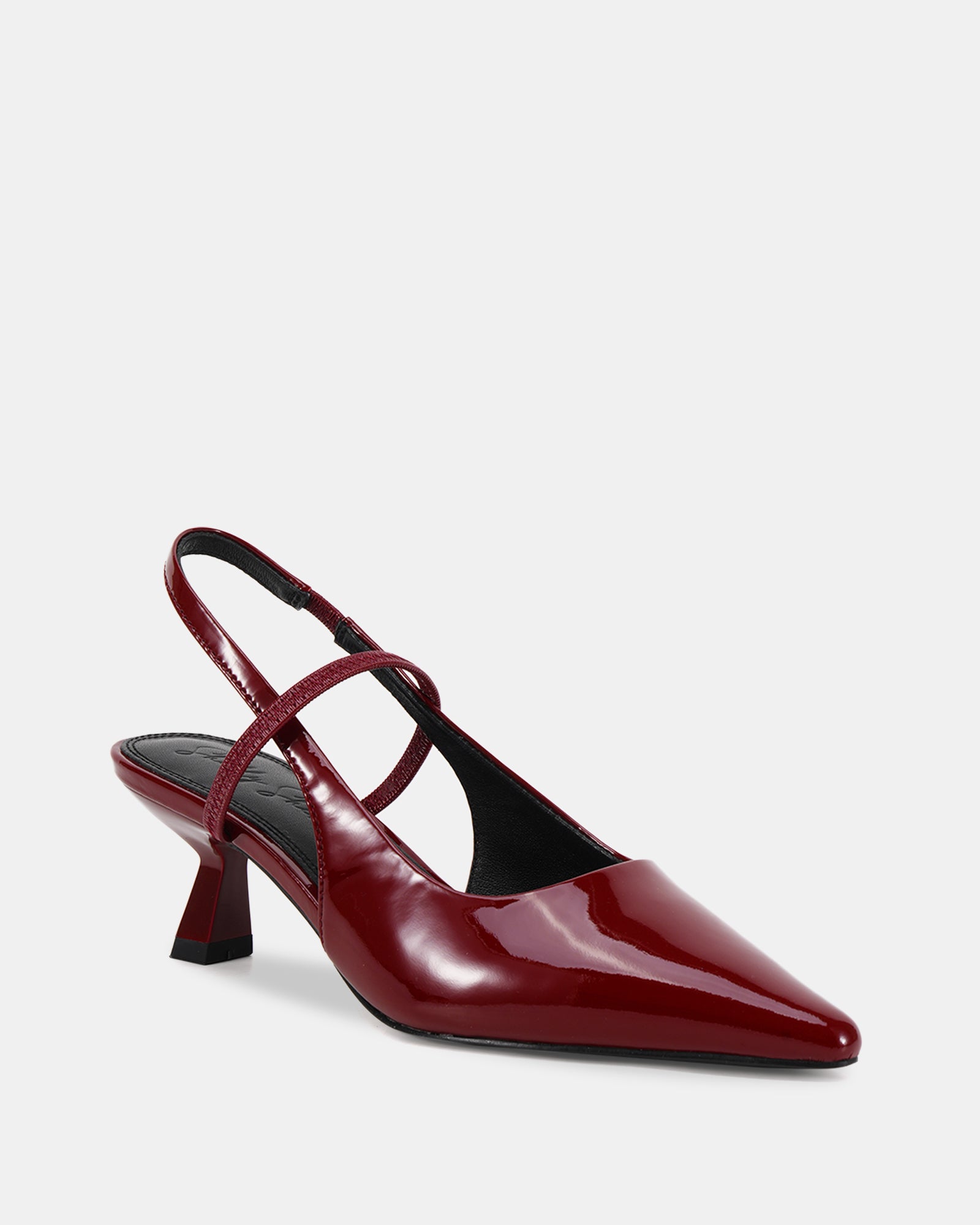 Mingle Crimson Red Patent Leather Slingback
