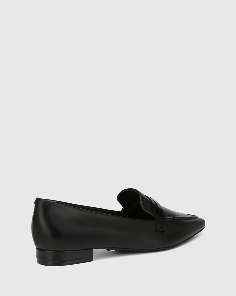 Moira Black Leather Loafer