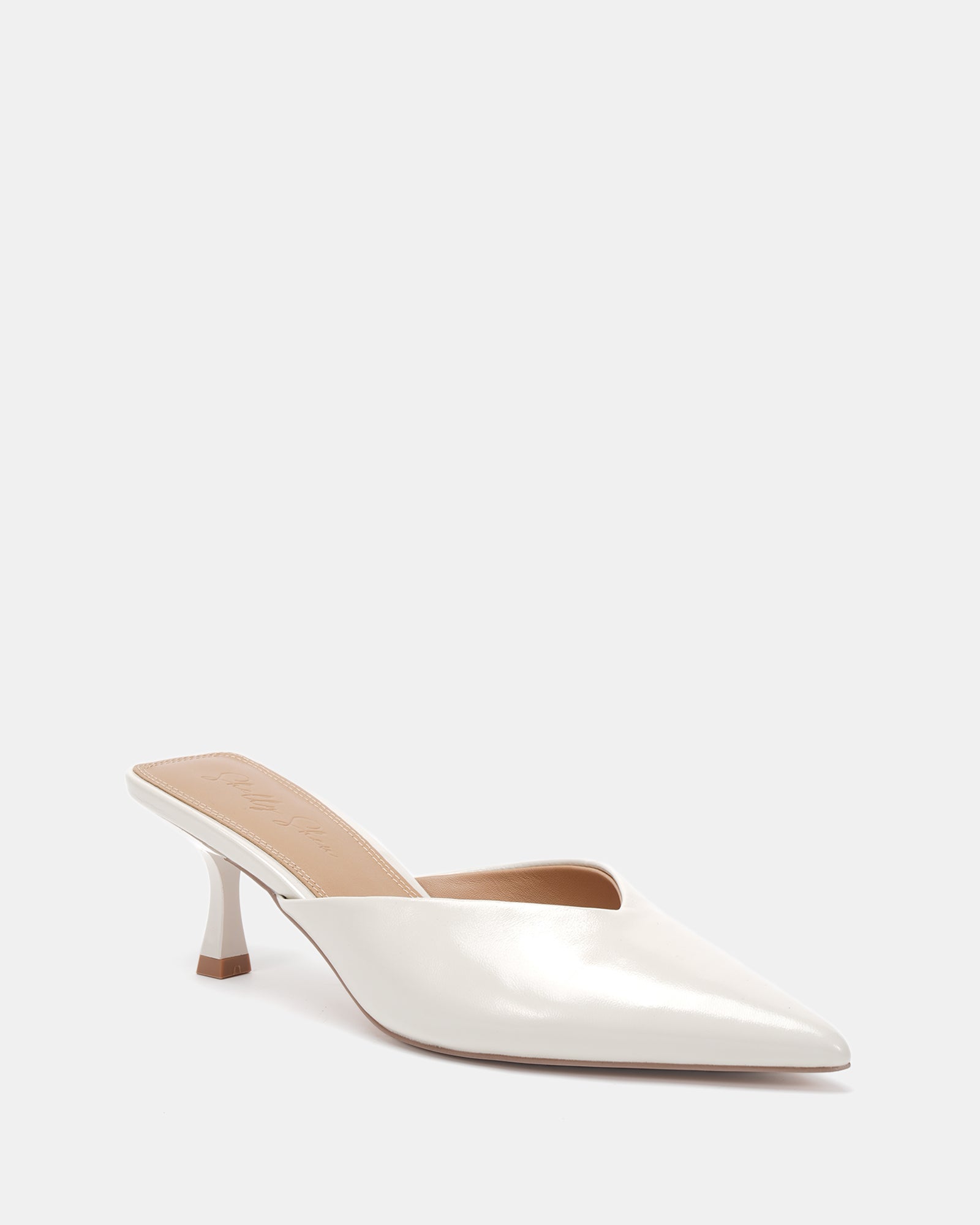 Mungo Ivory Leather Mule