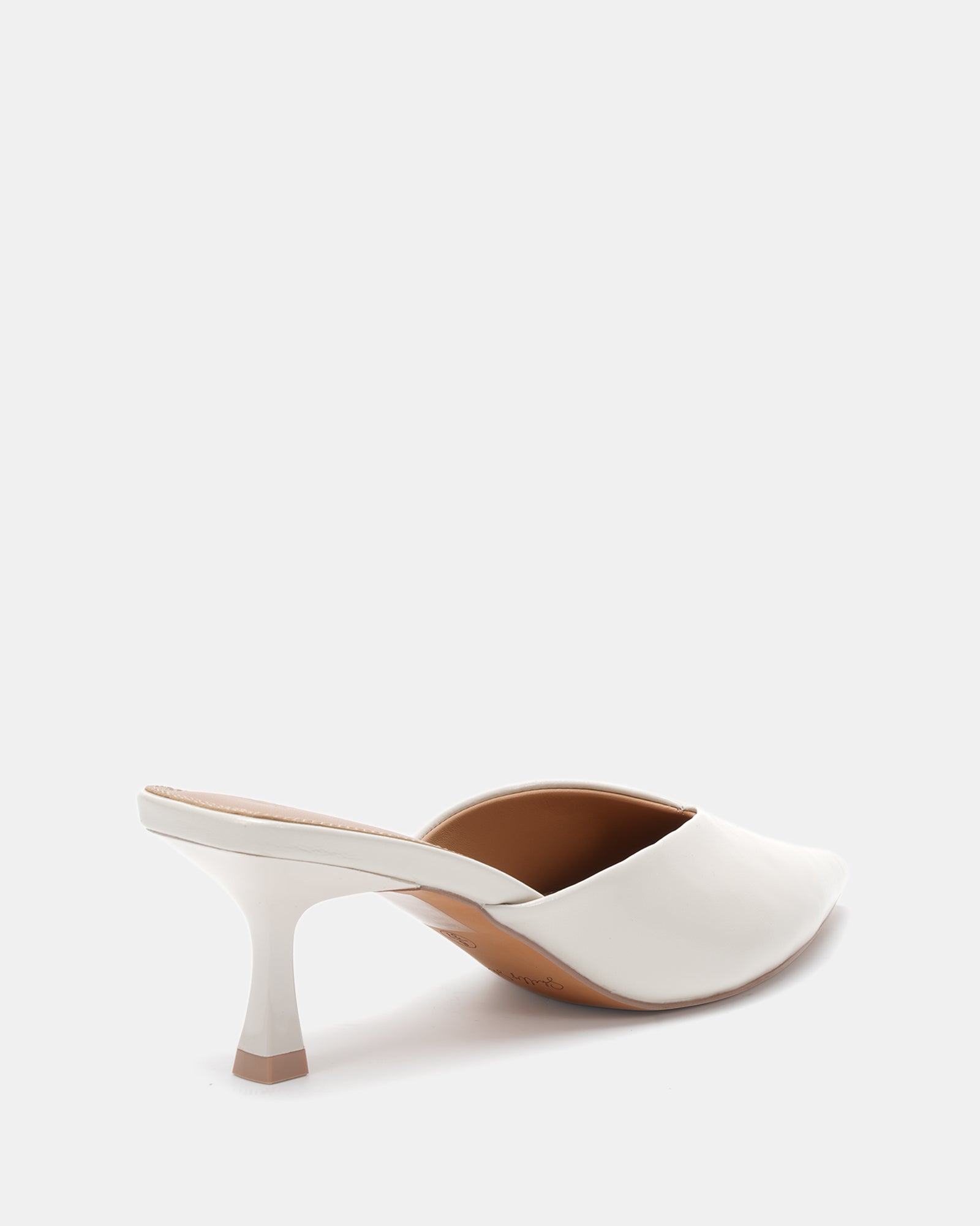 Mungo Ivory Leather Mule