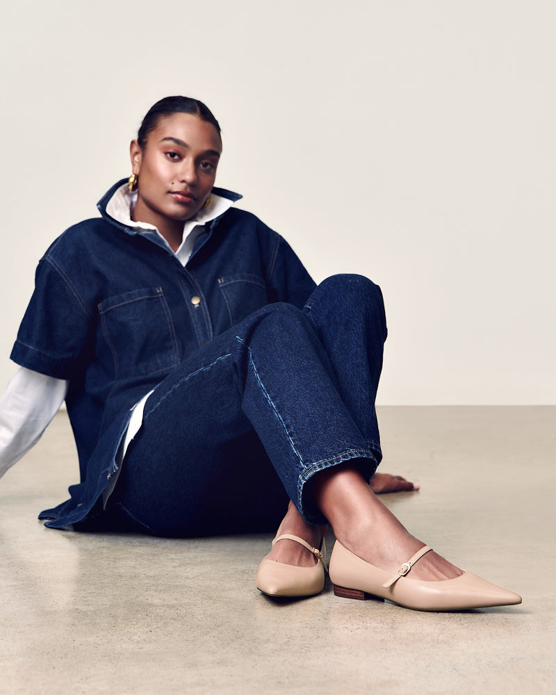 Mocca Bisque Leather Mary Jane