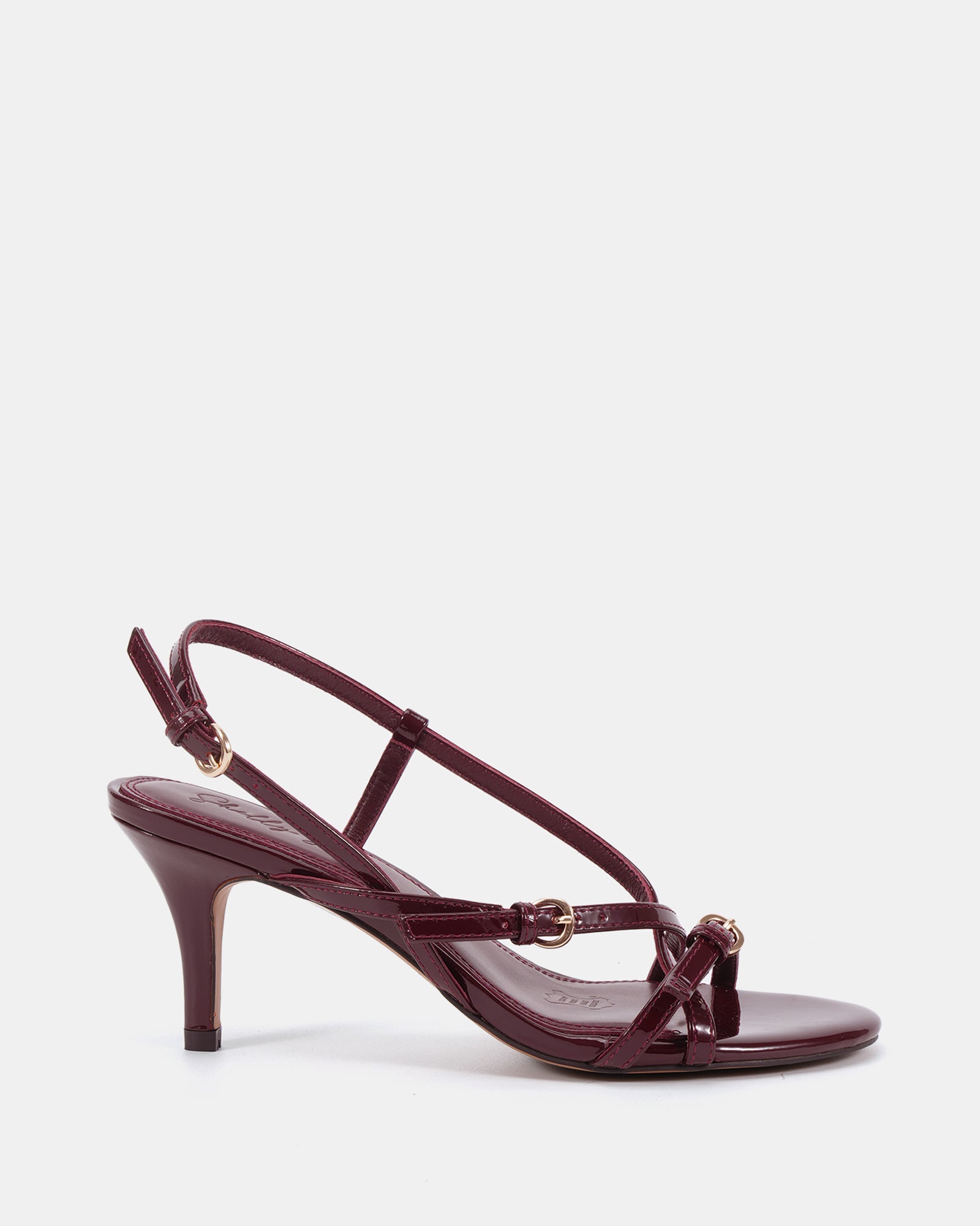 Nave Red Patent Leather Strappy Heel