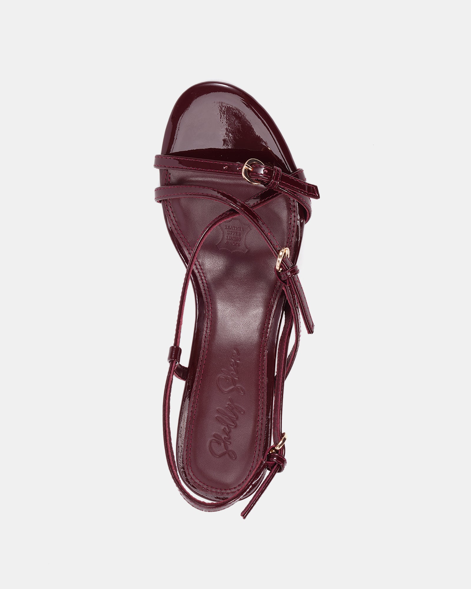 Nave Red Patent Leather Strappy Heel