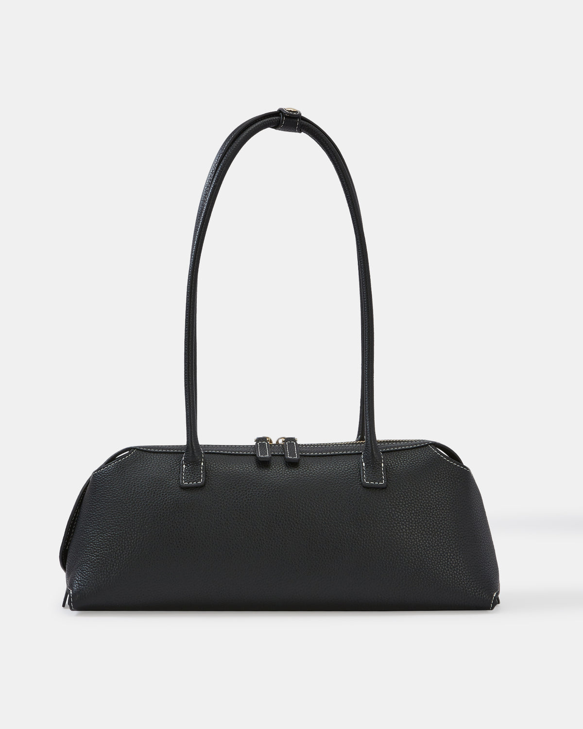 NIKO SHOULDER BAG BLACK LEATHER