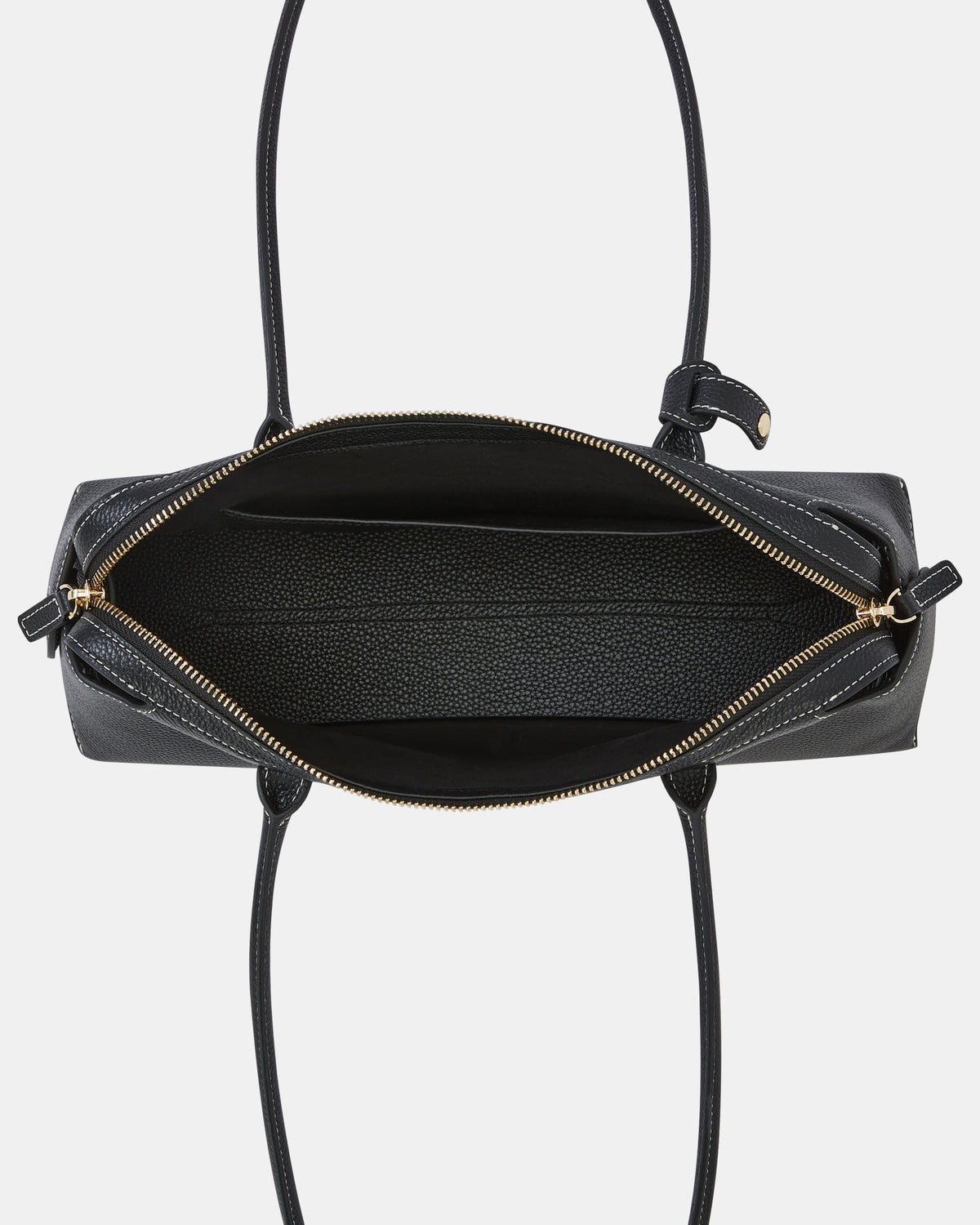 NIKO SHOULDER BAG BLACK LEATHER