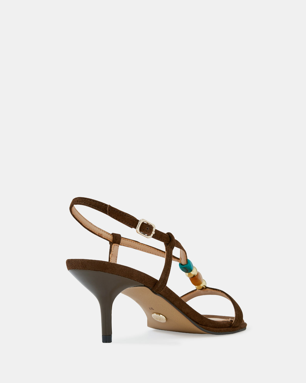 NYX MID SANDALS DARK BROWN SUEDE