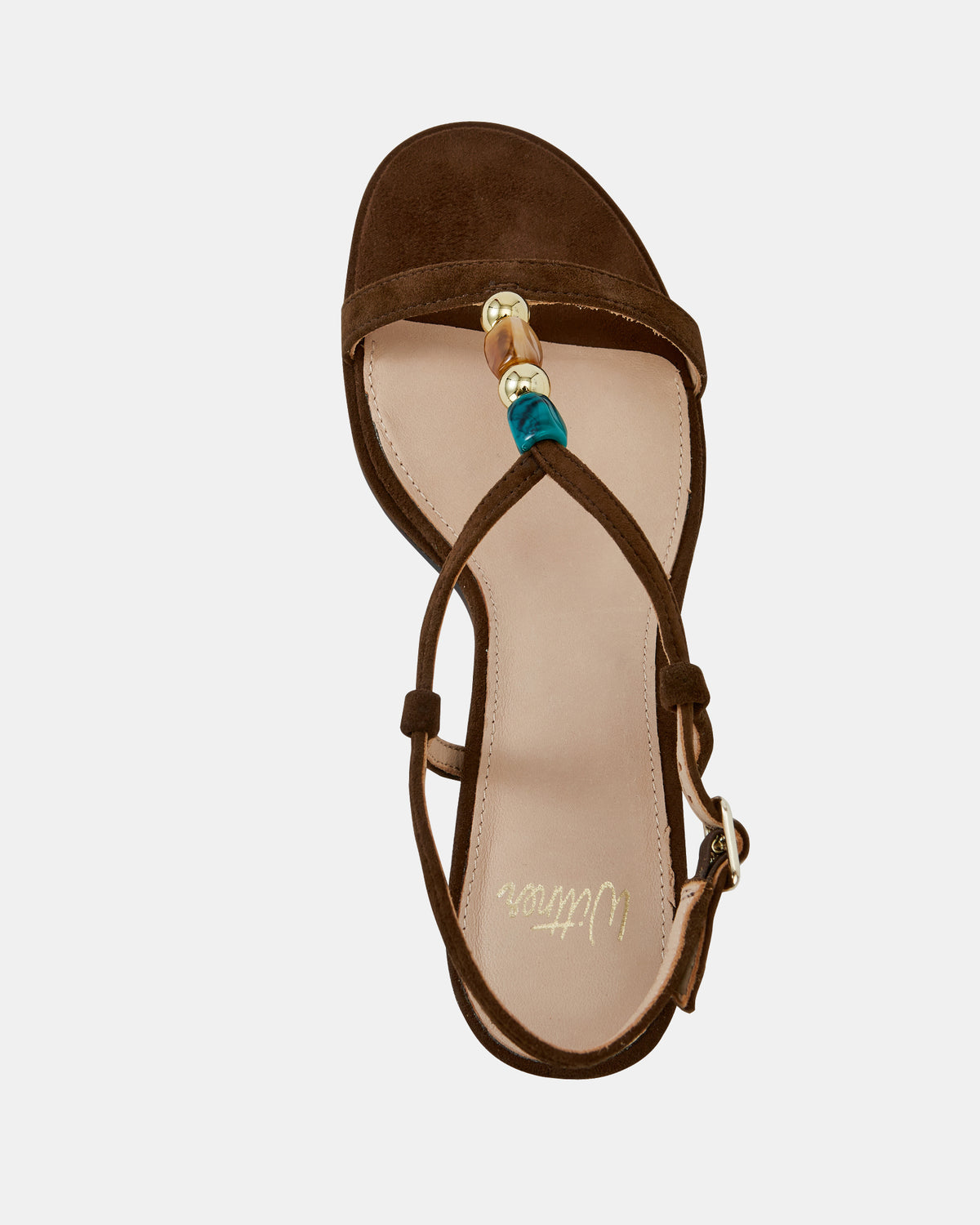 NYX MID SANDALS DARK BROWN SUEDE