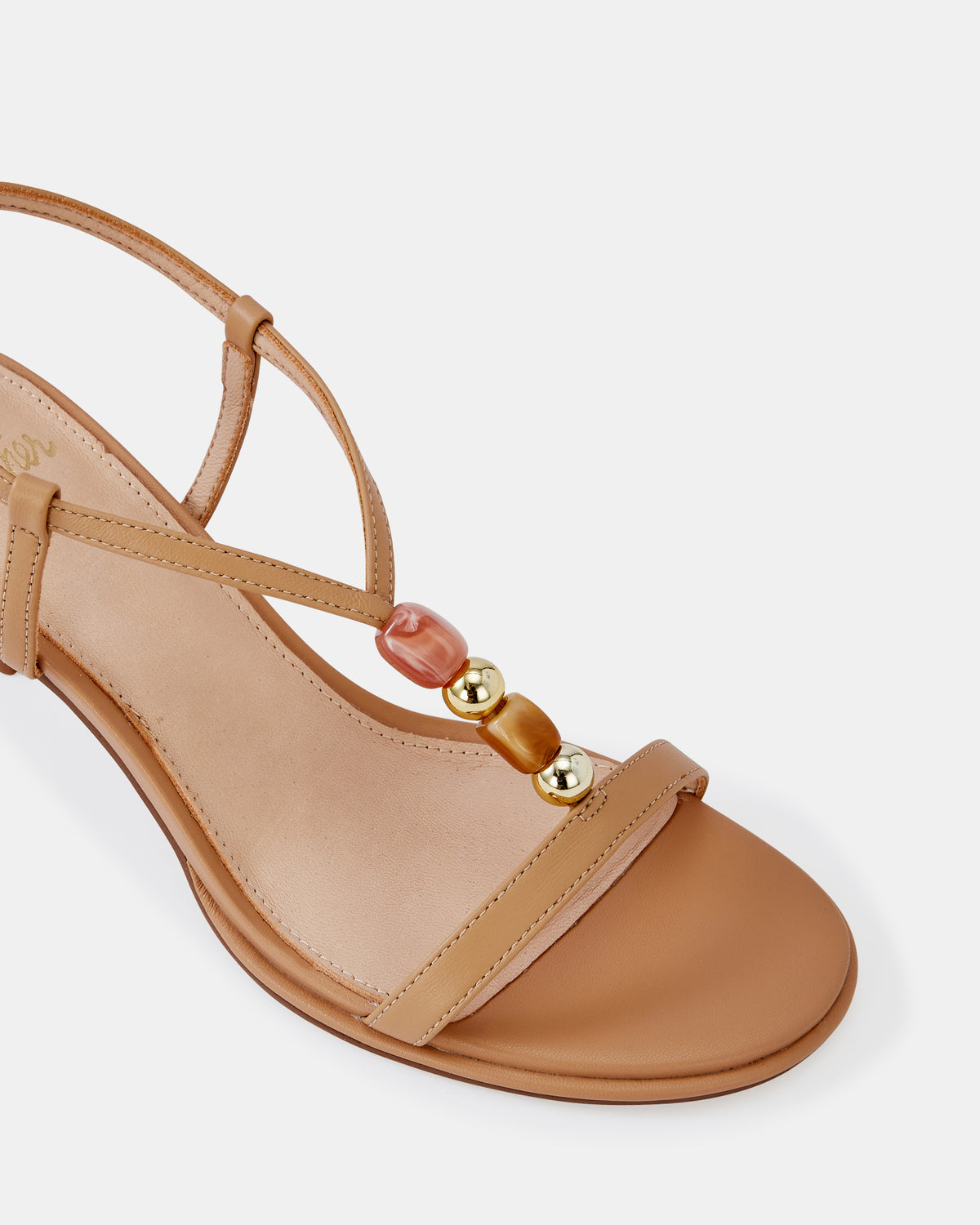 NYX MID SANDALS NUDE LEATHER