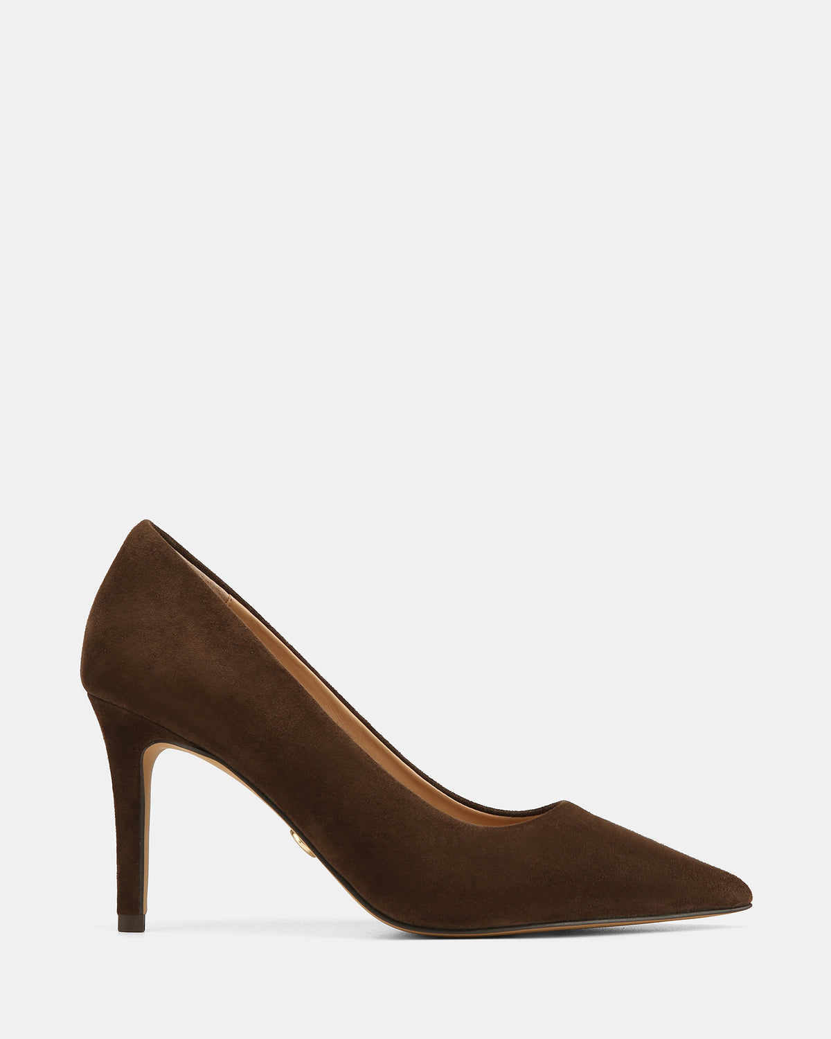 Oakley Dark Brown Suede Mid Heels
