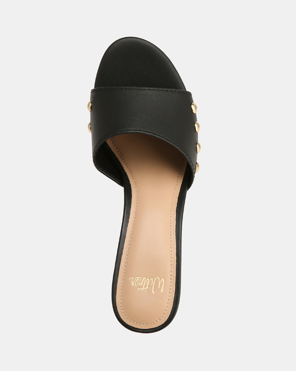 OLSEN MID SANDALS BLACK LEATHER