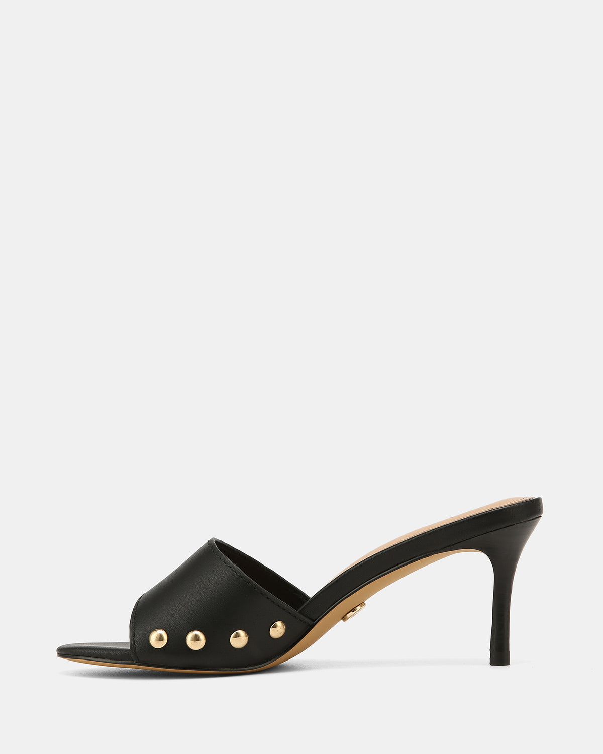 OLSEN MID SANDALS BLACK LEATHER