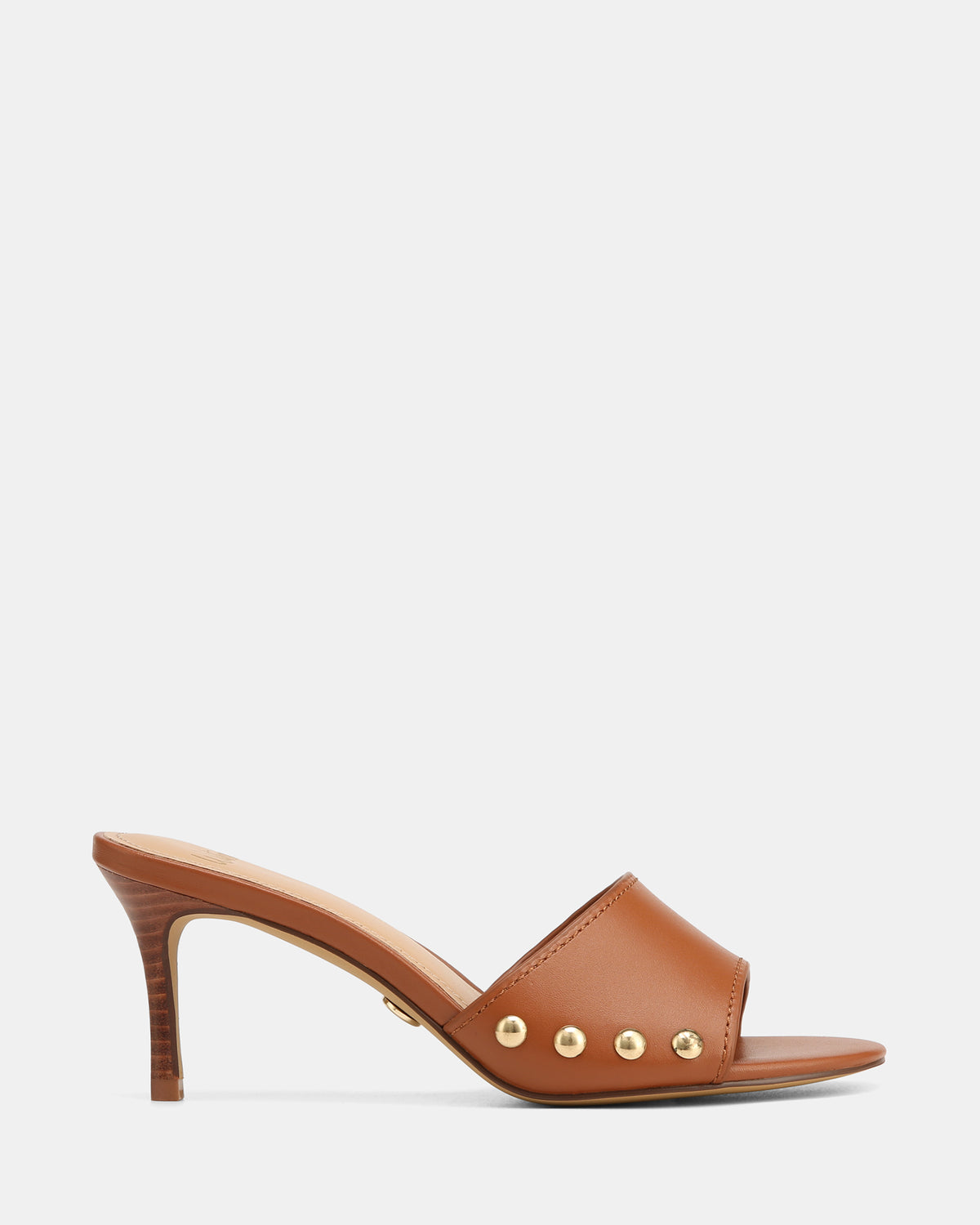 Olsen Chestnut Leather Mid Sandals
