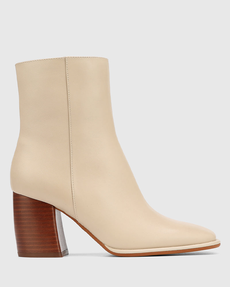 Pasha Biscotti Leather Ankle Boot