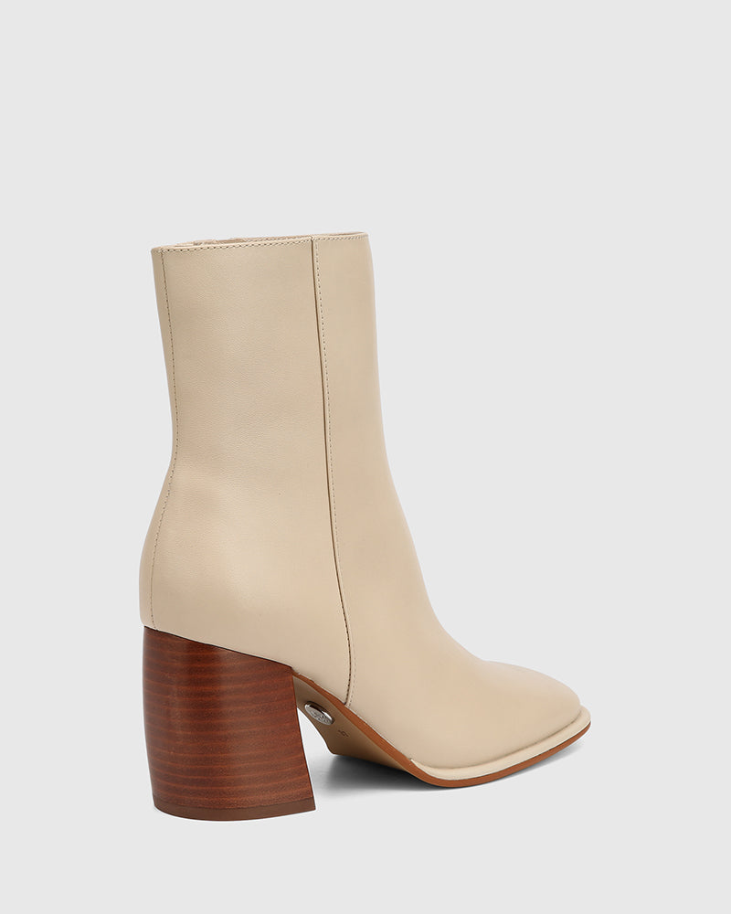 Pasha Biscotti Leather Ankle Boot