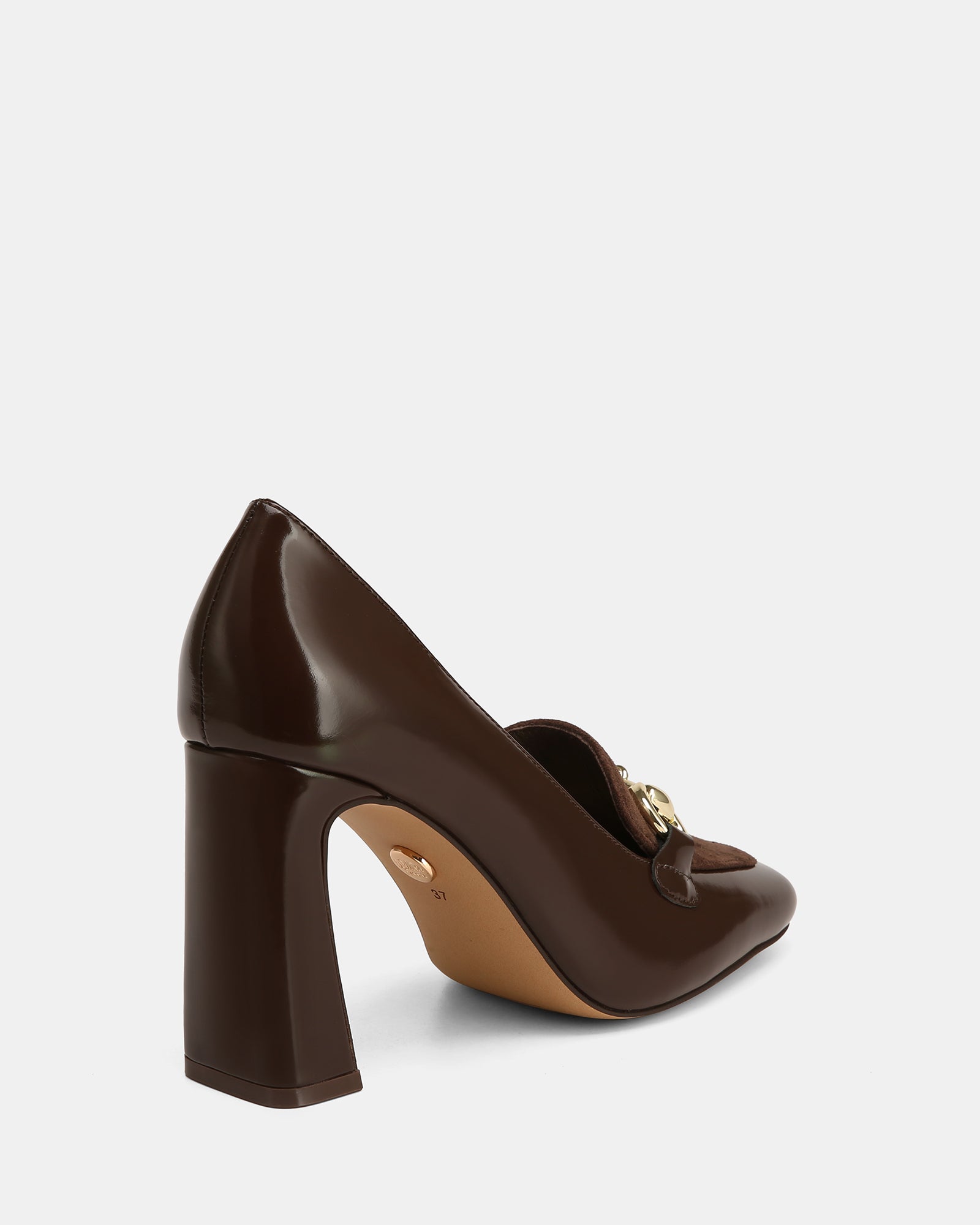 Pence Chocolate Leather Pump