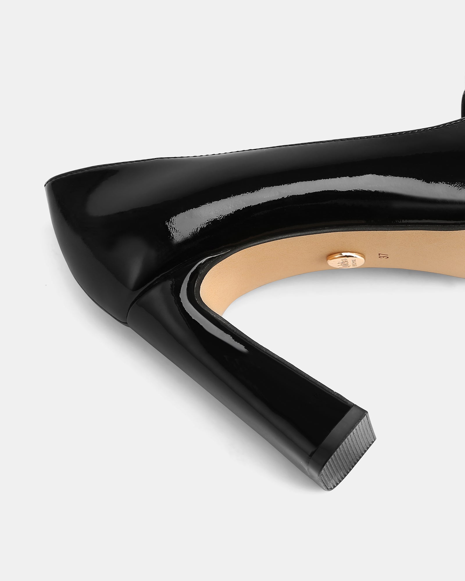 Perley Black Patent Leather Pump