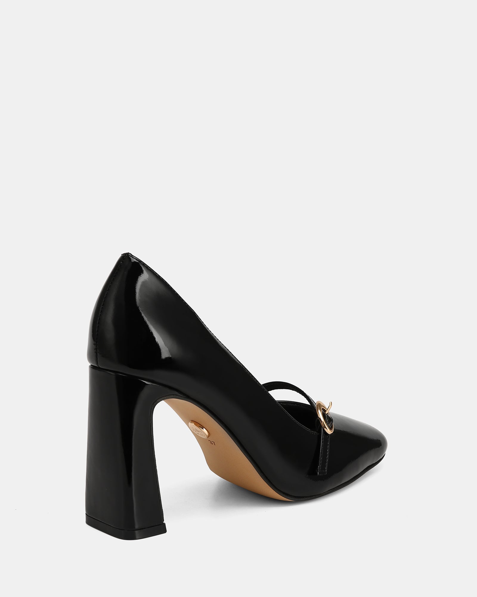 Perley Black Patent Leather Pump