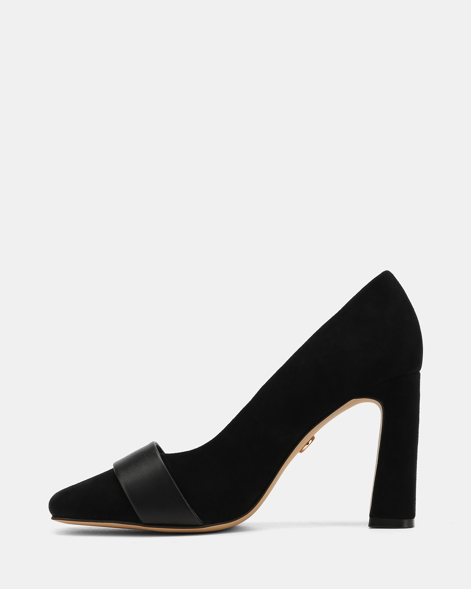 Petra Black Suede Leather Pump
