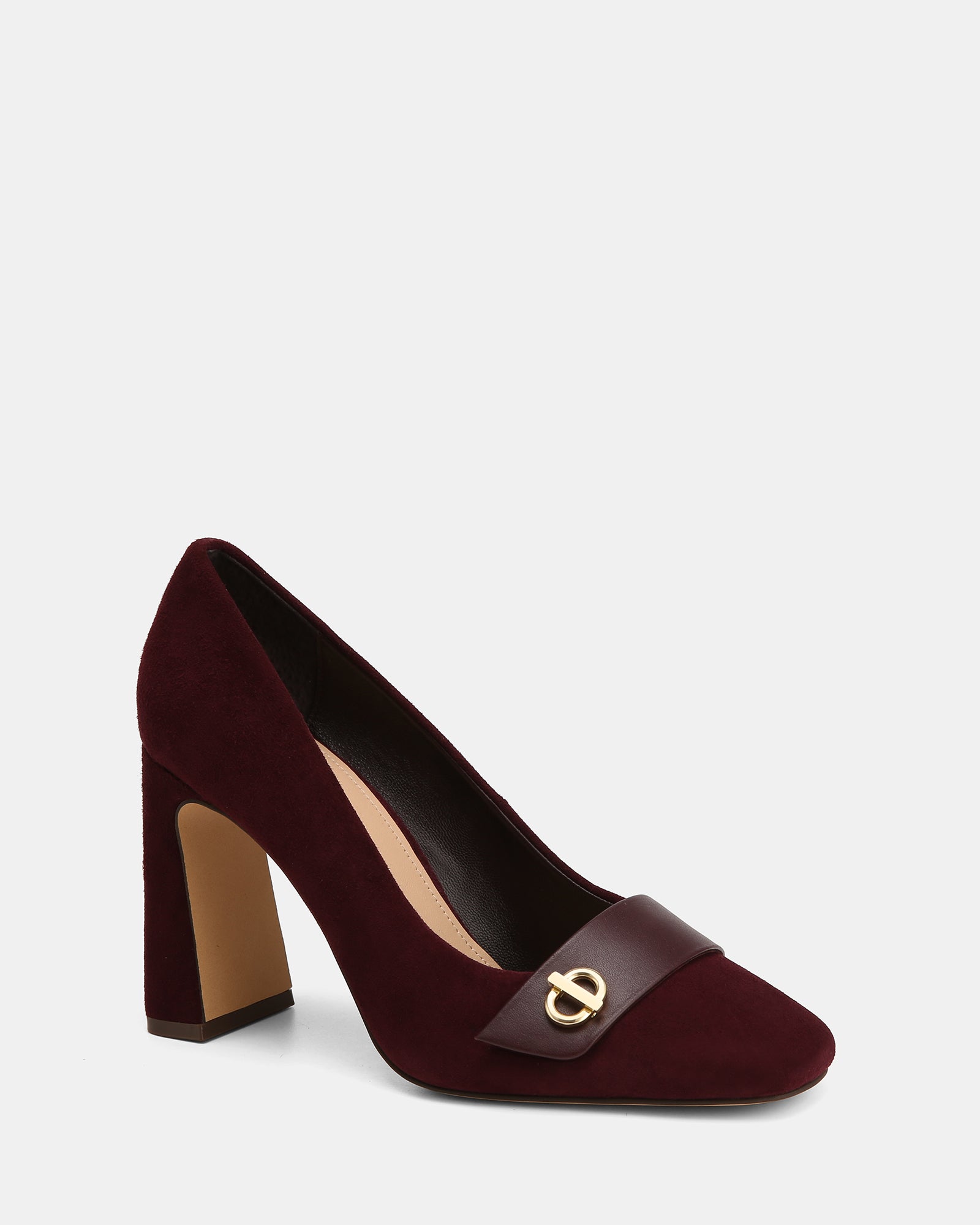 Petra Raisin Suede Leather Pump