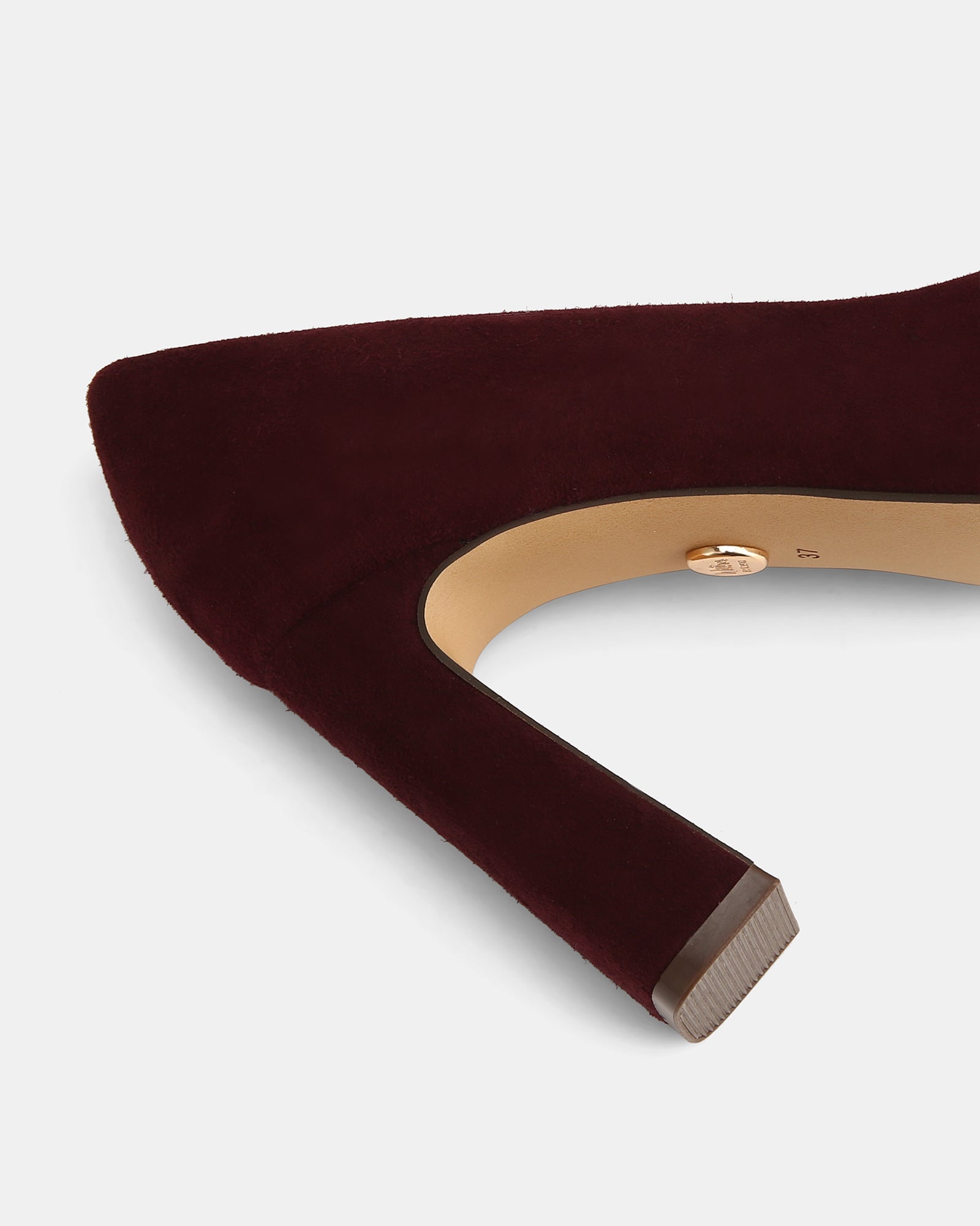 Petra Raisin Suede Leather Pump