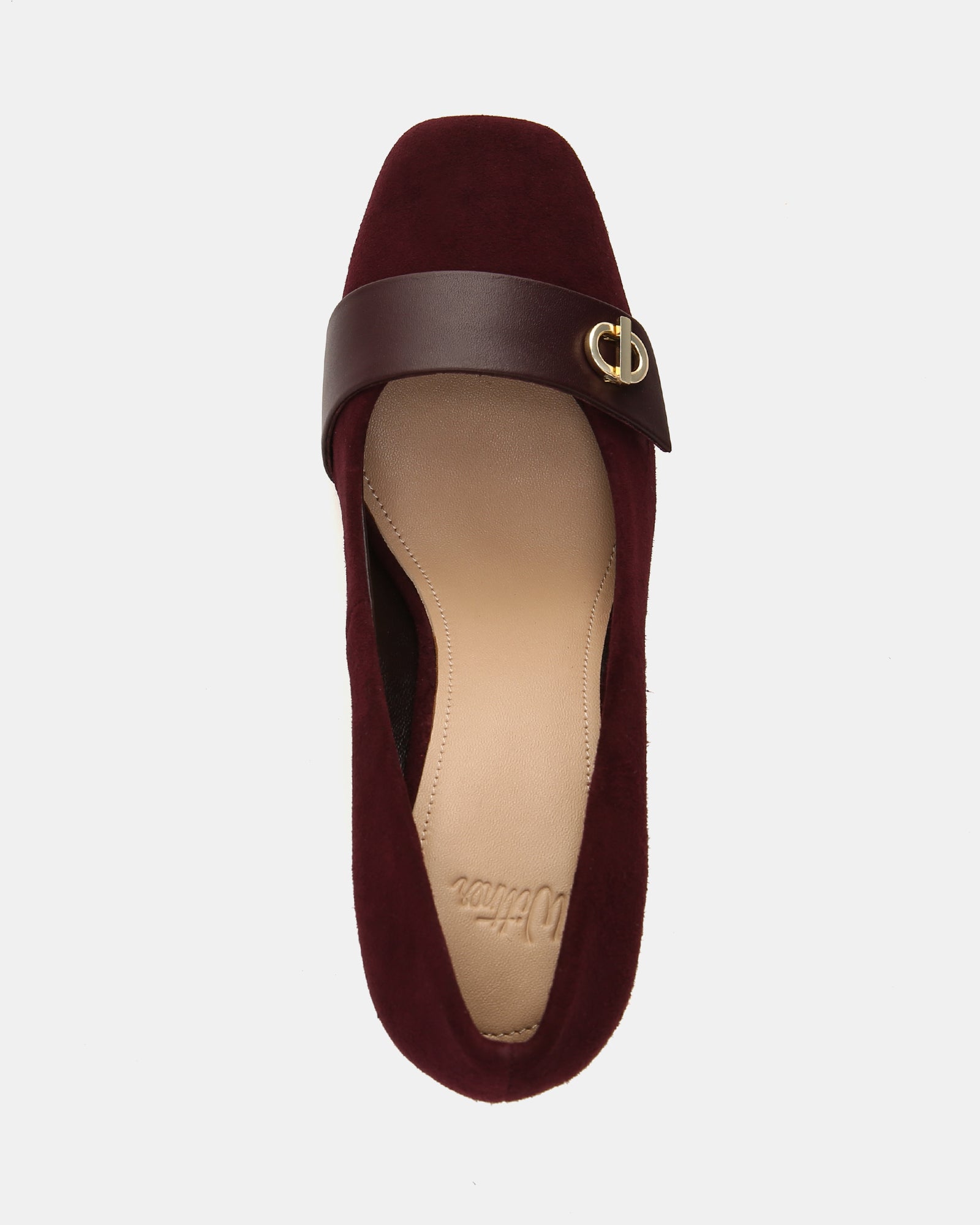 Petra Raisin Suede Leather Pump