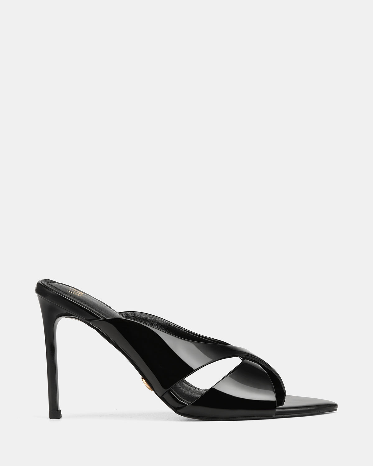 POPPY MID SANDALS BLACK PATENT LEATHER