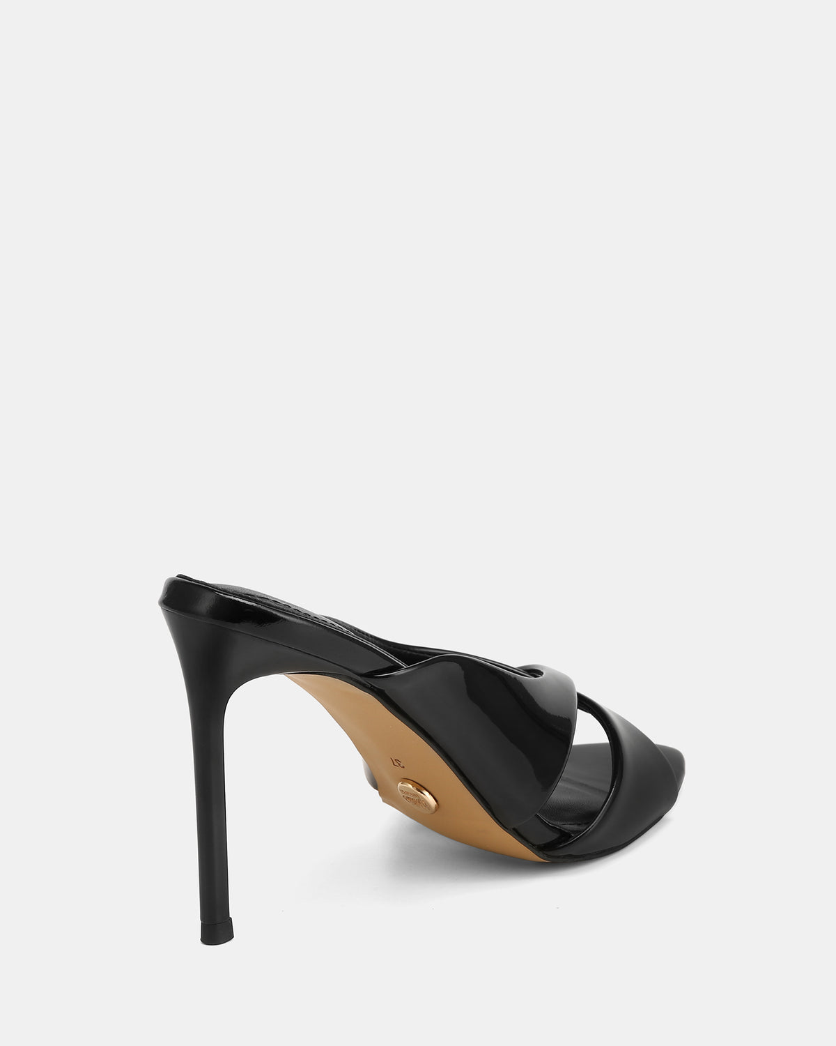 POPPY MID SANDALS BLACK PATENT LEATHER
