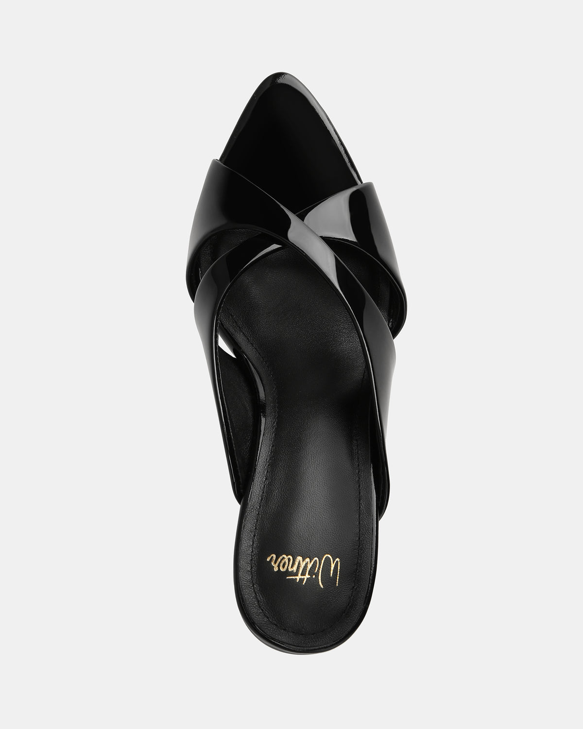 POPPY MID SANDALS BLACK PATENT LEATHER
