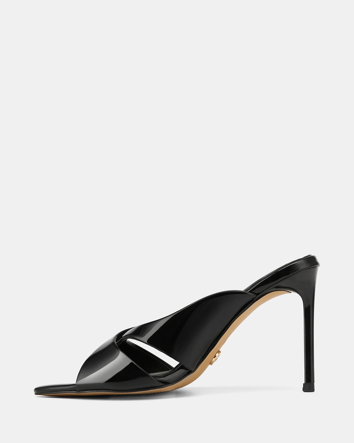 POPPY MID SANDALS BLACK PATENT LEATHER