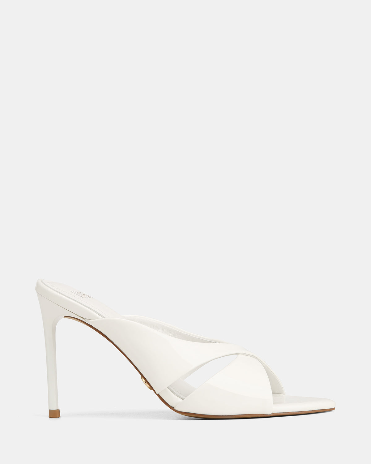 POPPY MID SANDALS WHITE PATENT LEATHER