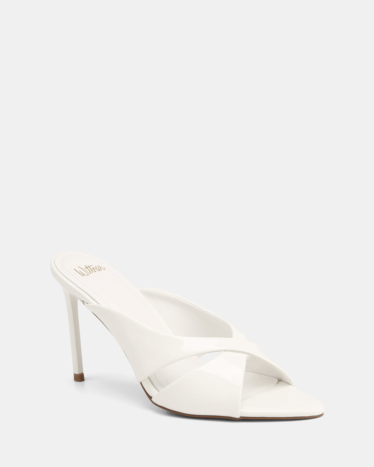 POPPY MID SANDALS WHITE PATENT LEATHER