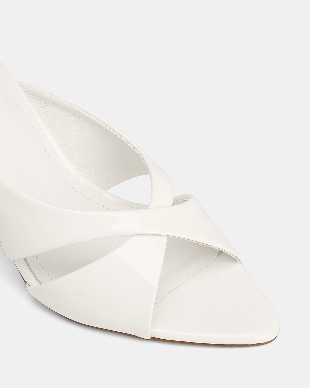 POPPY MID SANDALS WHITE PATENT LEATHER
