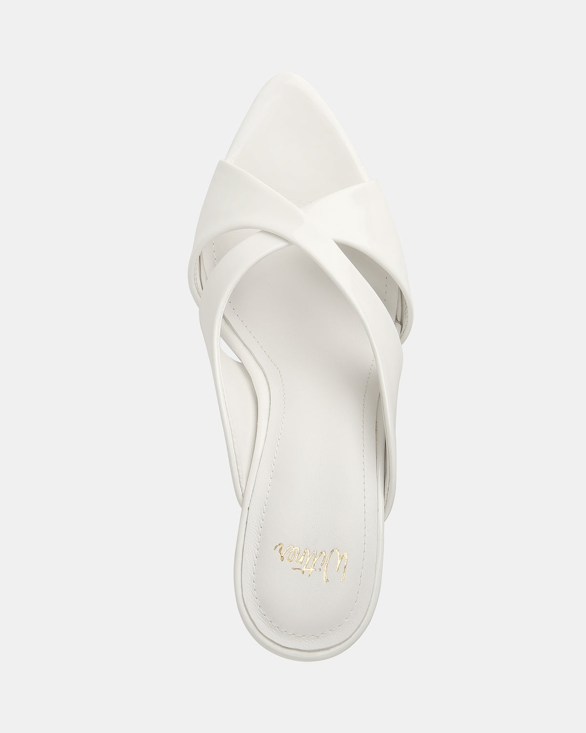 POPPY MID SANDALS WHITE PATENT LEATHER