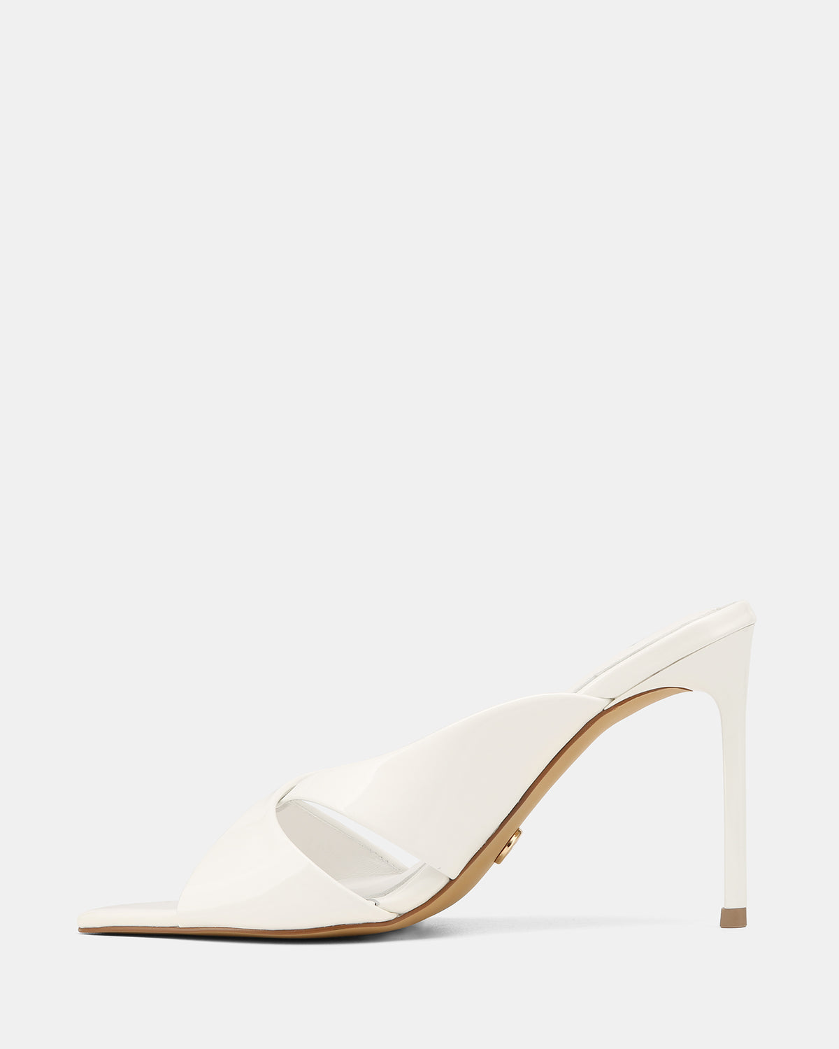 POPPY MID SANDALS WHITE PATENT LEATHER