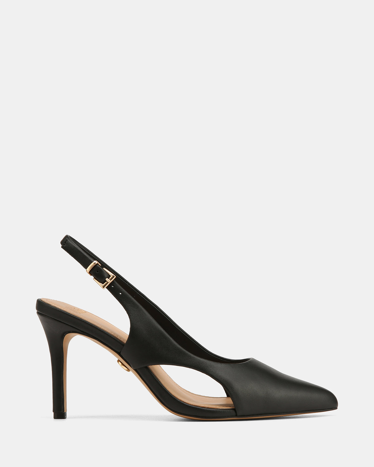 Rachel Black Leather High Heels