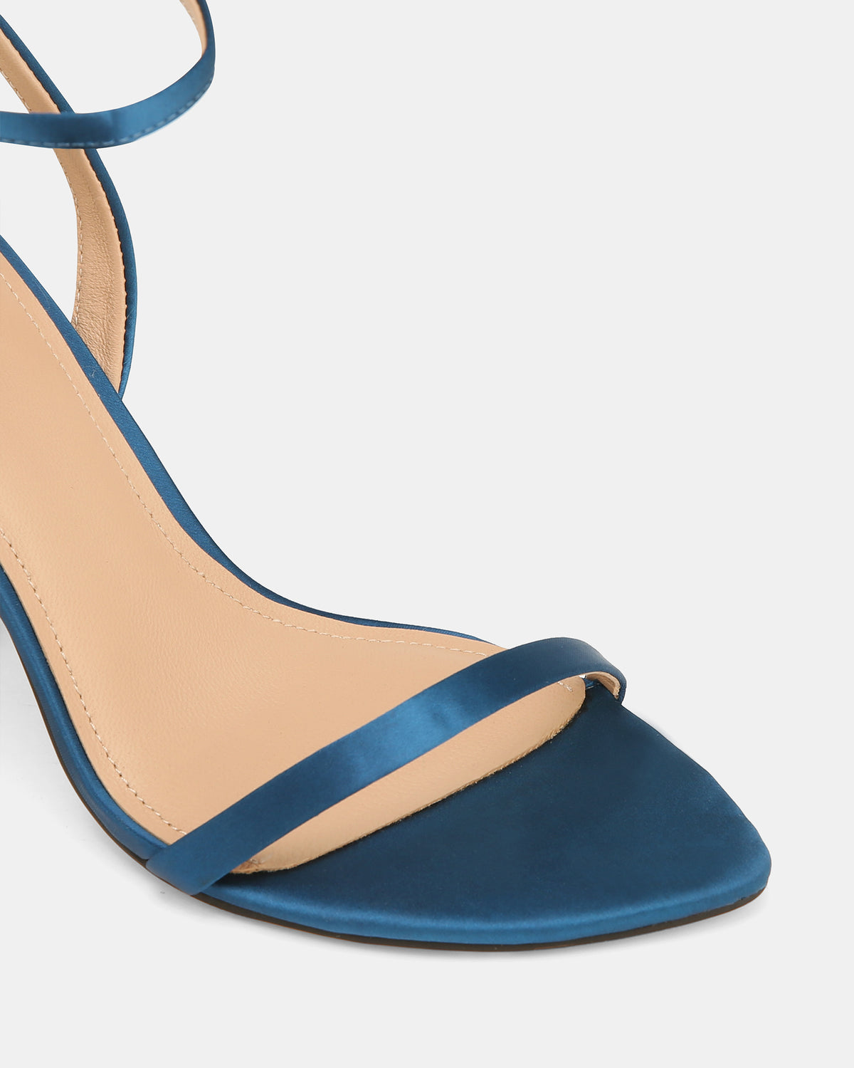 REMI HIGH SANDALS BLUE SATIN
