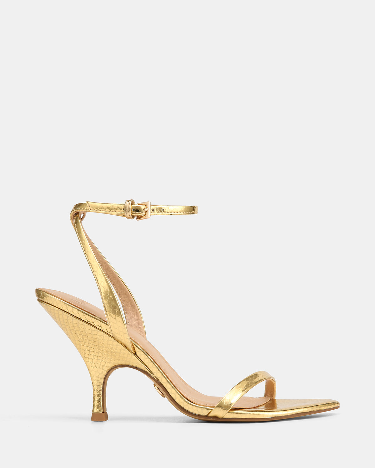 REMI HIGH SANDALS GOLD SNAKE LEATHER