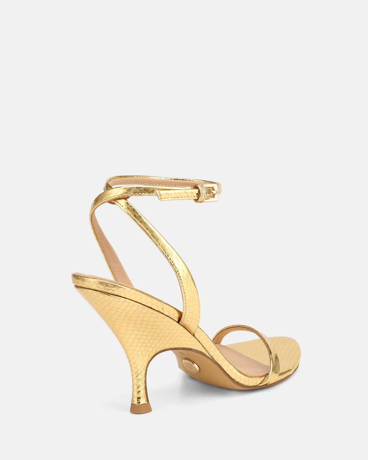 REMI HIGH SANDALS GOLD SNAKE LEATHER