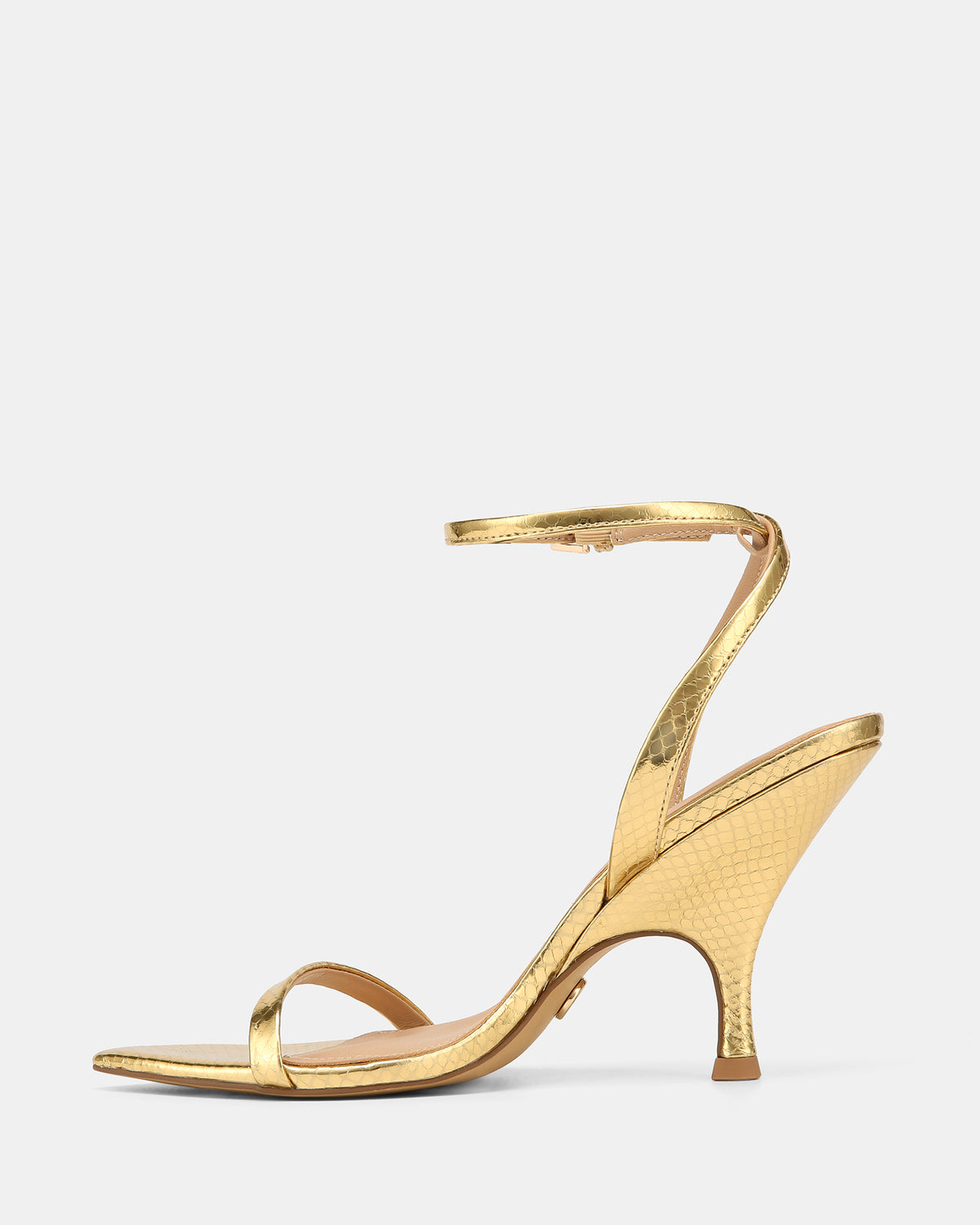 REMI HIGH SANDALS GOLD SNAKE LEATHER