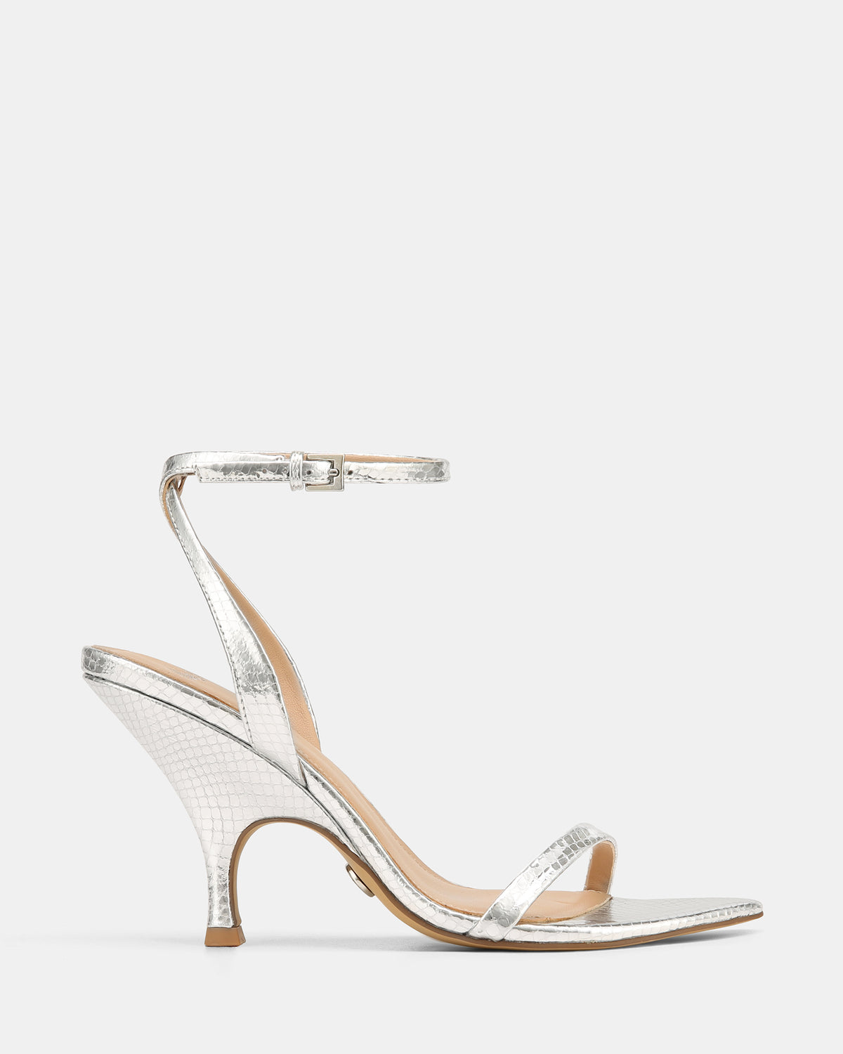REMI HIGH SANDALS SILVER SNAKE LEATHER