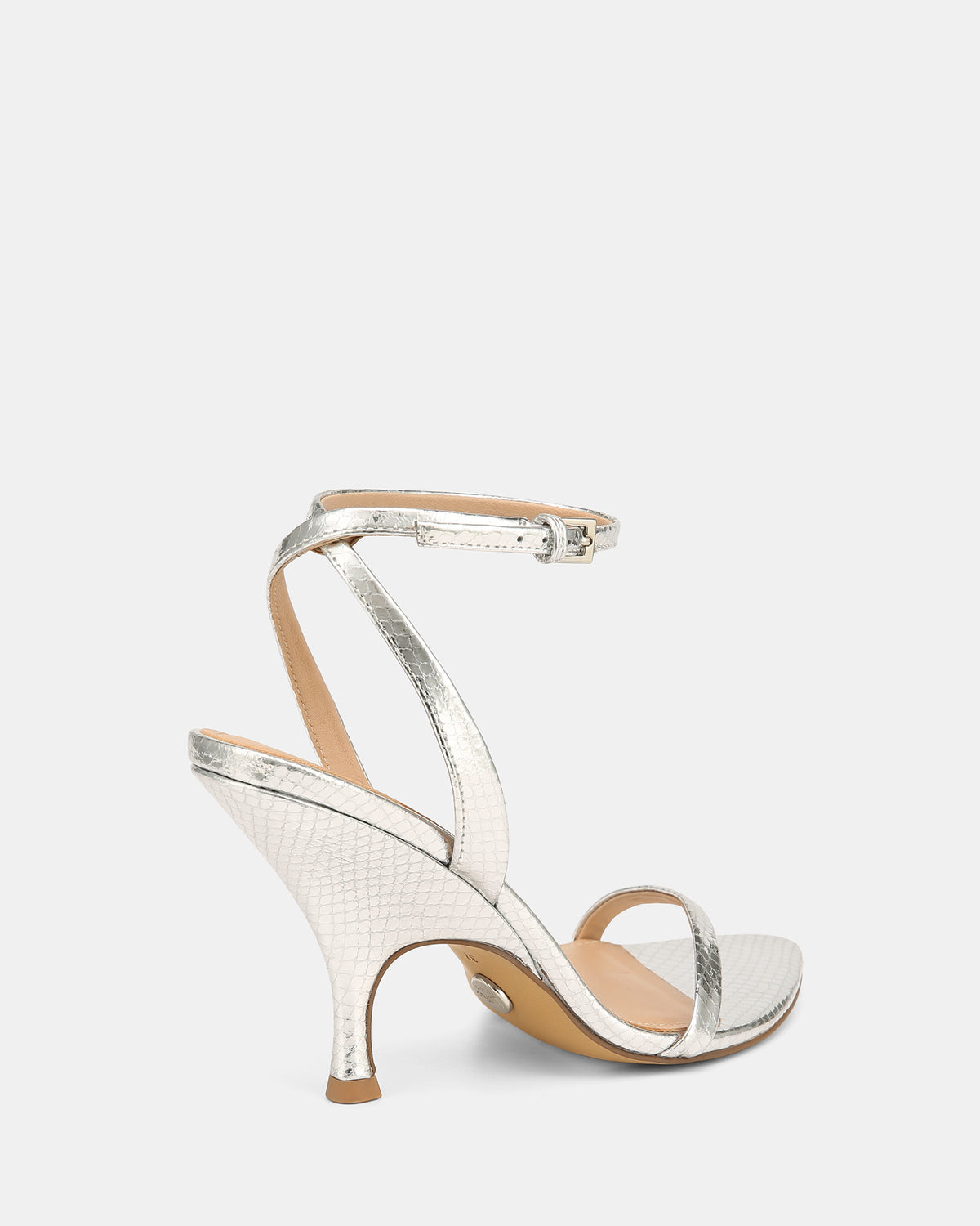 REMI HIGH SANDALS SILVER SNAKE LEATHER