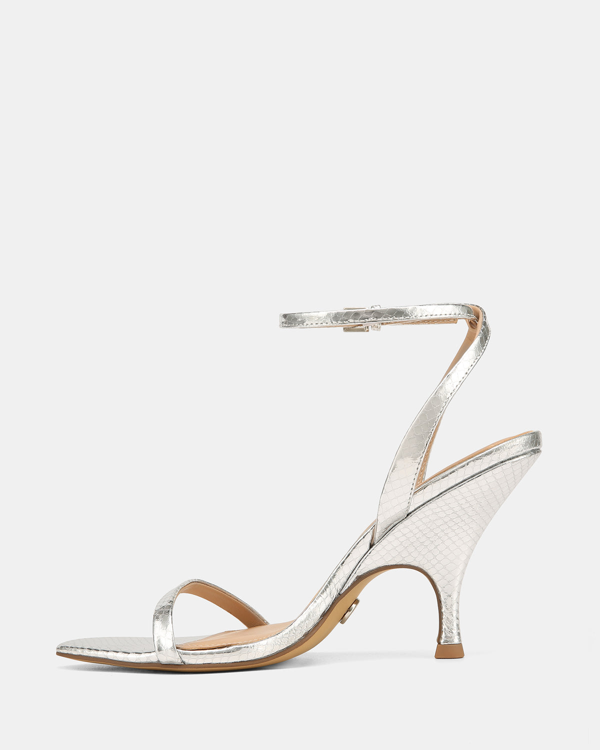 REMI HIGH SANDALS SILVER SNAKE LEATHER