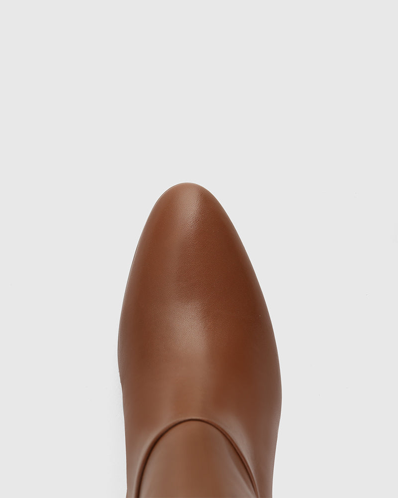 Roseberry Havana Tan Leather Long Boot
