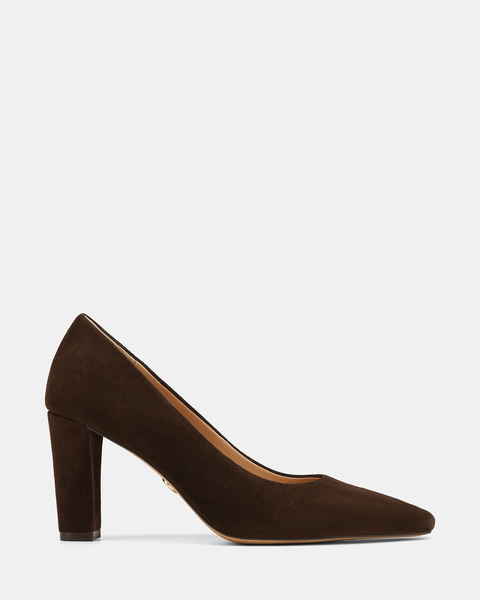 Shilo Espresso Suede Leather High Heel Pumps