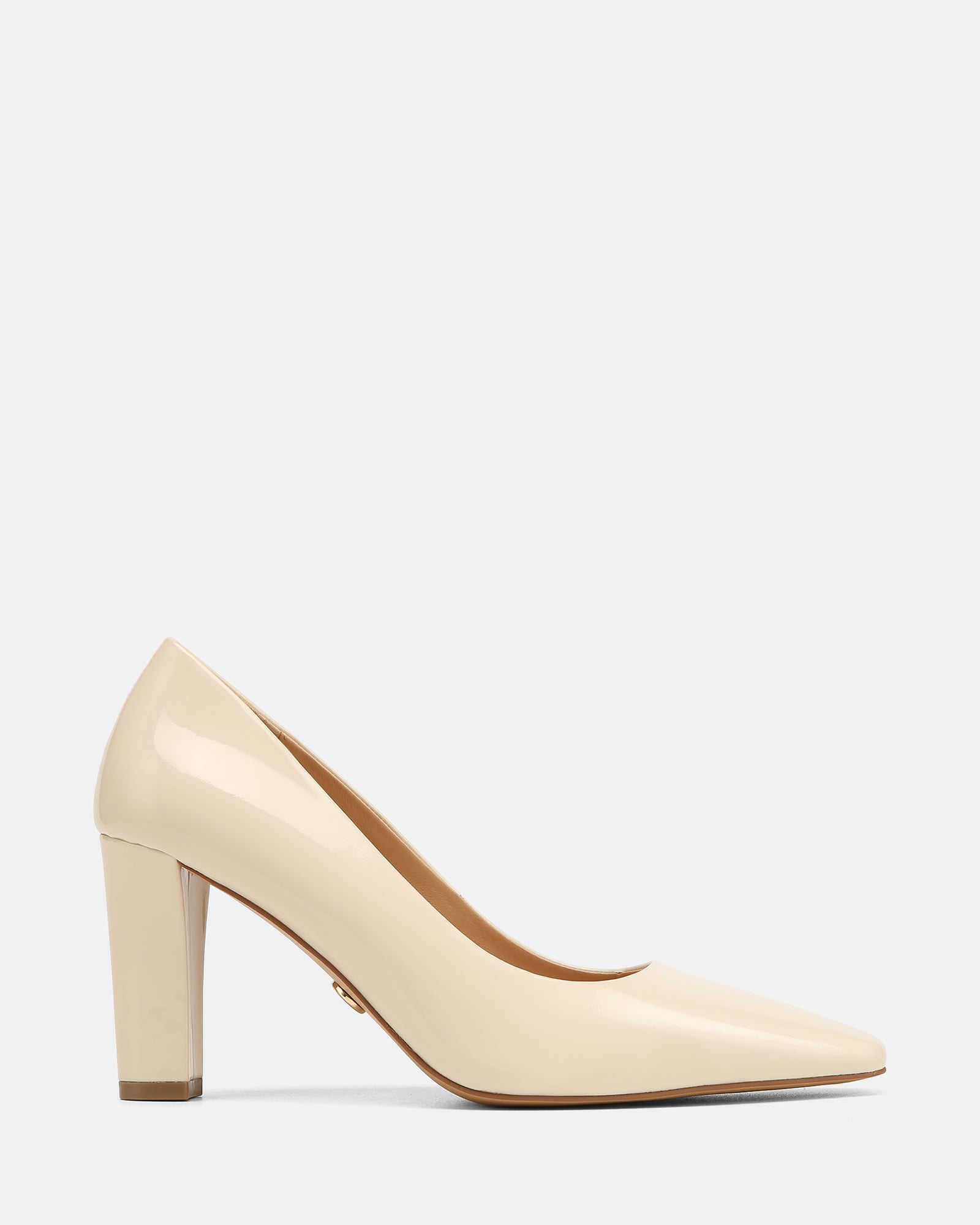 Shilo Vintage Ivory Patent Leather High Heel Pumps
