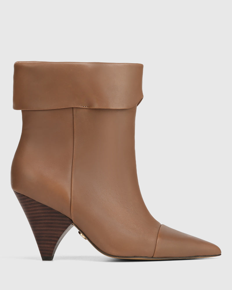 Somerton Mushroom Leather Ankle Boot